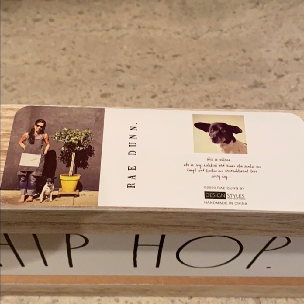 Rae Dunn “Hip Hop Bunny” wood signs. - Picture 4 of 5